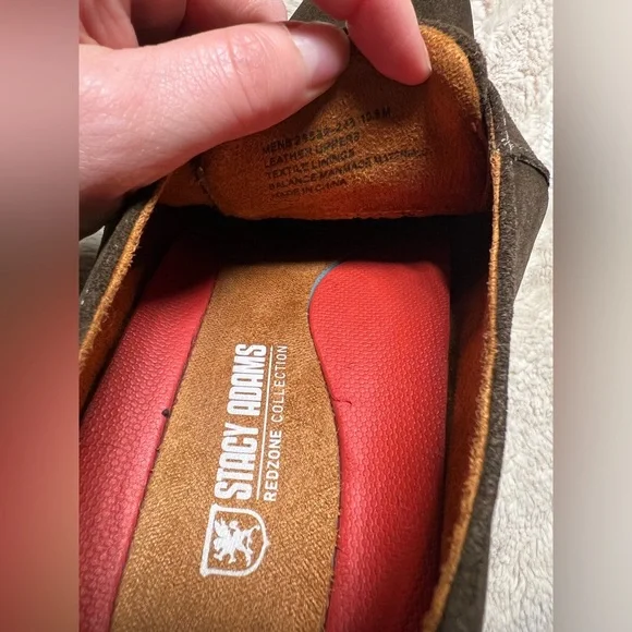 Stacy Adams TAYLEN Brown Suede Plain Toe Monk Strap Shoes size 10.5 - Picture 5 of 6